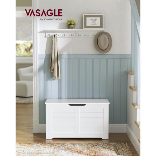 VASAGLE VASAGLE Storage Chest, Storage Bench, Blanket Box with 2 Safety Hinges 1