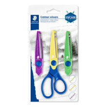 STAEDTLER 965-S BK-C Design Journey Craft Contour Scissors (Zig Zag, W