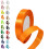 15mm Double-Sided Orange Satin Ribbon - 22m Polyester for Gift Craftin 1