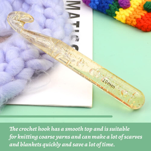 SUVSOON 20mm Large Crochet Hook - Knitting Crochet Handle, Ergonomic G 2