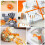 15mm Double-Sided Orange Satin Ribbon - 22m Polyester for Gift Craftin 5