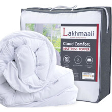 Lakhmaali Mattress Topper Double Bed - Extra Thick Deep Filled Quilted