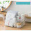 Grace Store 4PCS Storage Organisers Clear Plastic Bathroom Organiser V 2