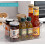 Grace Store 4PCS Storage Organisers Clear Plastic Bathroom Organiser V 3