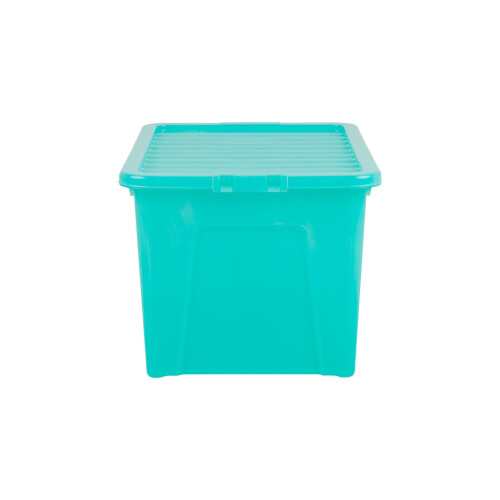 Wham Wham Crystal 60 Liter Storage, Heavy Duty Plastic Storage Box With Lid 1