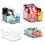 Grace Store 4PCS Storage Organisers Clear Plastic Bathroom Organiser V 7