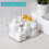 Grace Store 4PCS Storage Organisers Clear Plastic Bathroom Organiser V 4