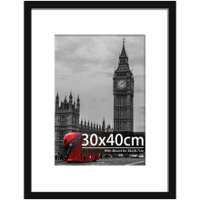 Tinkeps 30x40 Black Picture Frame - Engineered Wood and Plexiglass, 30