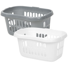 High Grade Plastic Large 60L Hipster Laundry Basket Hamper Clothes Was