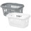 High Grade Plastic Large 60L Hipster Laundry Basket Hamper Clothes Was 1