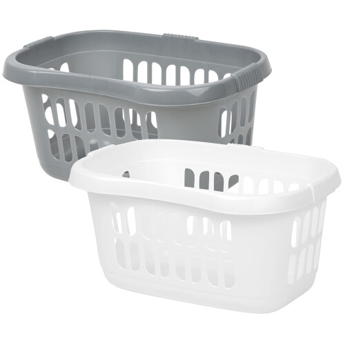 High Grade Plastic Large 60L Hipster Laundry Basket Hamper Clothes Was