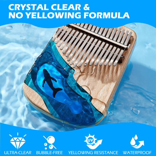 Teexpert Crystal Clear Epoxy Resin Kit - 92oz Clear Coating & Casting 1