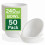 50 Pack Strong Paper Bowls – 240ml Small Disposable Compostable Bagass 1