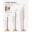 VASAGLE VASAGLE Coat Rack, Solid Wood Coat Stand, Free Standing Hall Coat Tree 6