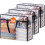 Lifewit 3 Pack Clear Plastic Storage Bags, 110L Foldable Clothes Stora 1