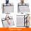 Lifewit 3 Pack Clear Plastic Storage Bags, 110L Foldable Clothes Stora 5