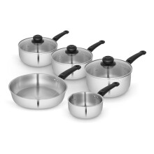 Swan Townhouse 5 Piece Stainless Steel Cookware Set with 16/18/20cm sa