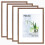 A3 Frame 4 Pack Solid Oak Wood A3 Picture Frame for Family, A3 Frame w 1