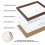 A3 Frame 4 Pack Solid Oak Wood A3 Picture Frame for Family, A3 Frame w 2