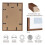 A3 Frame 4 Pack Solid Oak Wood A3 Picture Frame for Family, A3 Frame w 3