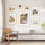 A3 Frame 4 Pack Solid Oak Wood A3 Picture Frame for Family, A3 Frame w 5