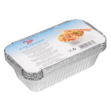 Tala 10A60133 Heavy Duty Foil Containers with Lids, Silver, 20cm x 11c