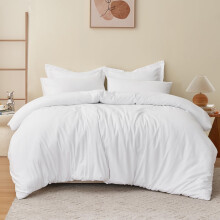 RUIKASI King Size Duvet Cover Sets Bedding Set - White Duvet Cover Kin