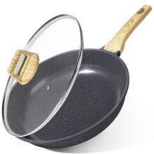GiPP Ceramic Nonstick Frying Pan with Lid - 30cm Healthy Non-Toxic Non