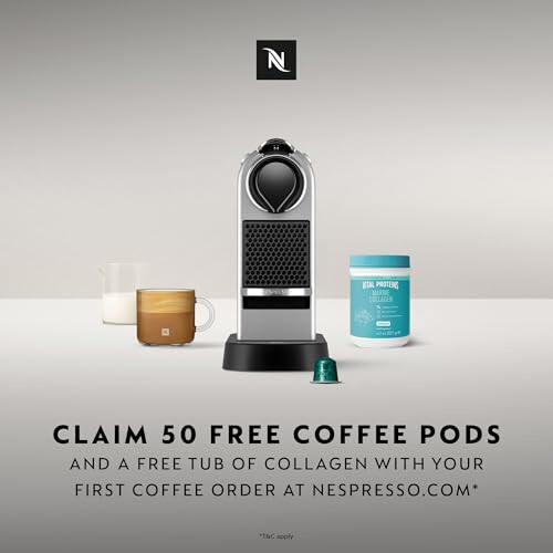 Nespresso Nespresso Citiz Automatic Pod coffee machine for Americano, Decaf, Esp 1