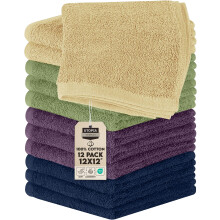Utopia Towels Cotton Washcloths Set - Pack of 24-100% Ring Spun Cotton