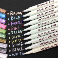 APOGO Metallic Marker Pens Scrapbook Pens for Black Paper, Arts and Cr