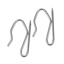 Curtain Hooks - Heavy Duty Metal Pin Hooks, 50 Pack Zinc Curtain Hooks