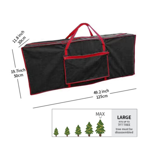Ram Black Christmas Tree Storage Bag Fabric Xmas Tree Fabric Decor Ho 2