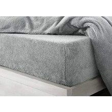 HOMES-LINEN Teddy Fitted Sheet Extra Deep 30cm Deep Fitted Bed Sheet S