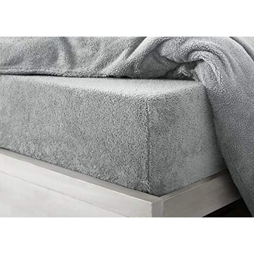 HOMES-LINEN Teddy Fitted Sheet Extra Deep 30cm Deep Fitted Bed Sheet S