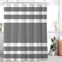 WELTRXE Shower Curtains Mould Proof Resistant, Waterproof Quick Dry Po