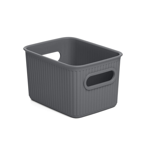 TATAY Plastic Storage Basket 1.5 L Baobab | Organizer Box | Integrated