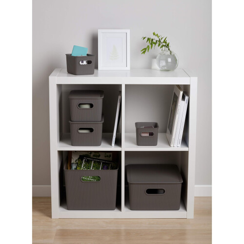 TATAY Plastic Storage Basket 1.5 L Baobab | Organizer Box | Integrated 2