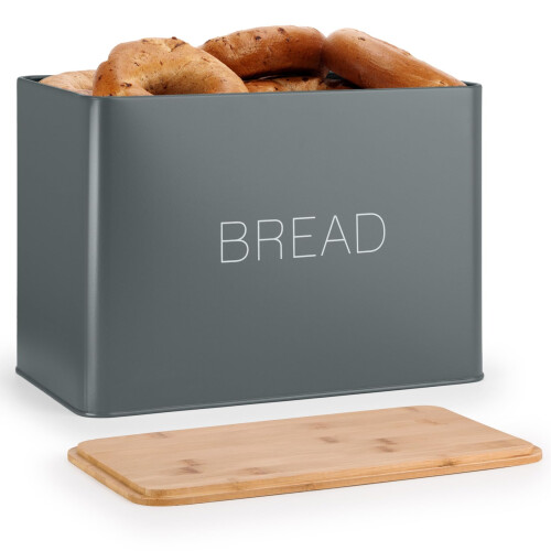 EHC Bread Bin, Bread Bins for Kitchen, Bread Tin, Large Bread Bin food 2