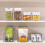 Vtopmart Food Storage Containers, Clear Plastic Storage Containers for 4