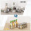 Vtopmart Food Storage Containers, Clear Plastic Storage Containers for 5