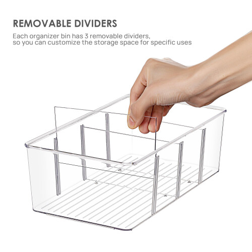Vtopmart Food Storage Containers, Clear Plastic Storage Containers for 2