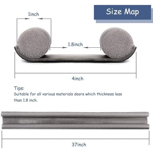 Draft Excluder for Doors-94cm,Double Sided Draught Excluder for Bottom 2