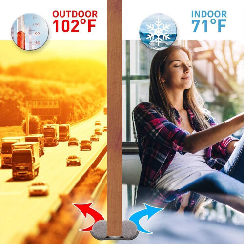 Draft Excluder for Doors-94cm,Double Sided Draught Excluder for Bottom 1