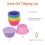 Amazon Silicone Ice Cube Tray with Lid - 2 Pack 6 Square Large Ice Cube Tray, 5