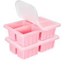 2 Pack Extra Large Soup Containers for Freezing, Silicone Cube Soup Freezer Mould with Lid, Meal Prep Soup Storage Containers, Large Ice Cube Tray fo