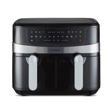 Tower T17088 Vortx 9L Dual Basket Air Fryer with Smart Finish, 2600W,