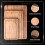 Deer & Oak 3-Piece Bamboo Chopping Board Set (2 Pack), Pre-Oiled Woode 5
