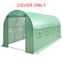 BIRCHTREE Polytunne Cover Only | 5M(L) x 2M(W) x 2M(H) | Polytunnel Greenhouse Pollytunnel Poly Polly Tunnel 4 Section Cover Only