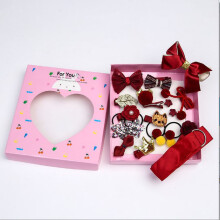 Set regalo di accessori per capelli da ragazza, 18 elastici per capelli con clip a becco d'anatra, il miglior regalo per bambini con presa delicata e